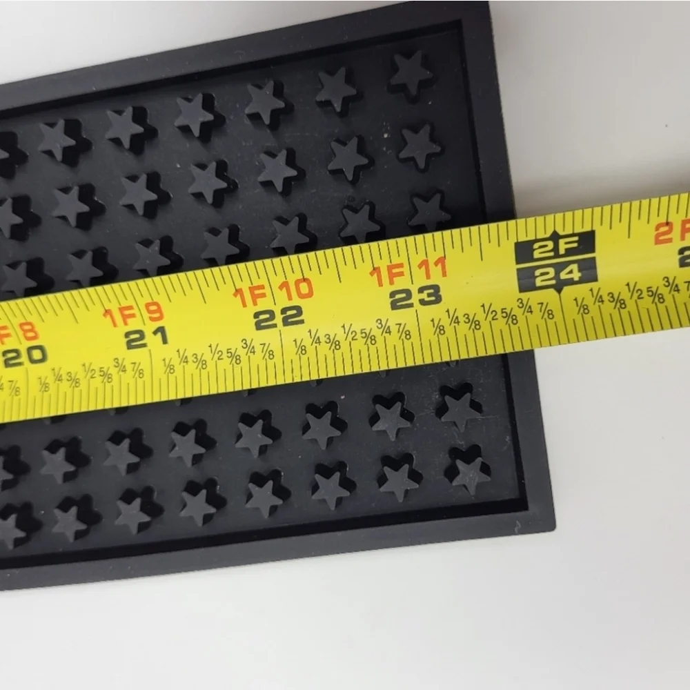 Heineken Light‎ Beer Bar Mat Rail Black Stars Man Cave 24